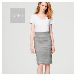 LOFT Women’s Pencil Skirt Elastic Waist Stretch‎ Bodycon Midi Skirt